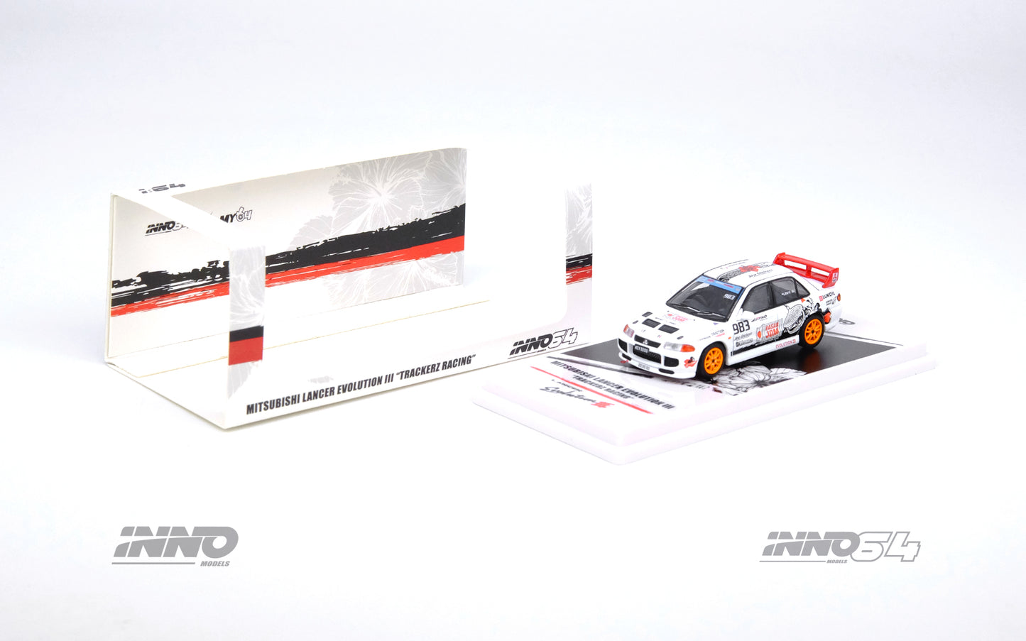 Inno64 1/64 MITSUBISHI LANCER EVOLUTION III "TRACKERZ RACING"