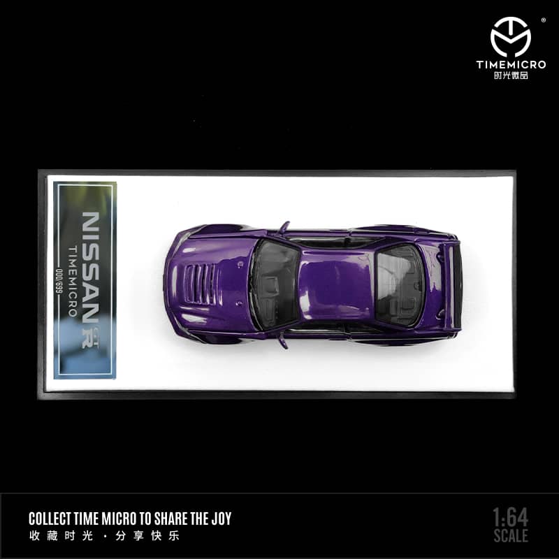 Time Micro 1/64 Skyline GT-R R34 Nismo Z-Tune Open-Hood Visible Engine