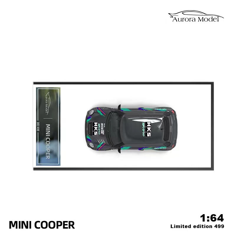 Aurora Model 1/64 LBWK MINI Hatch(R56) HKS