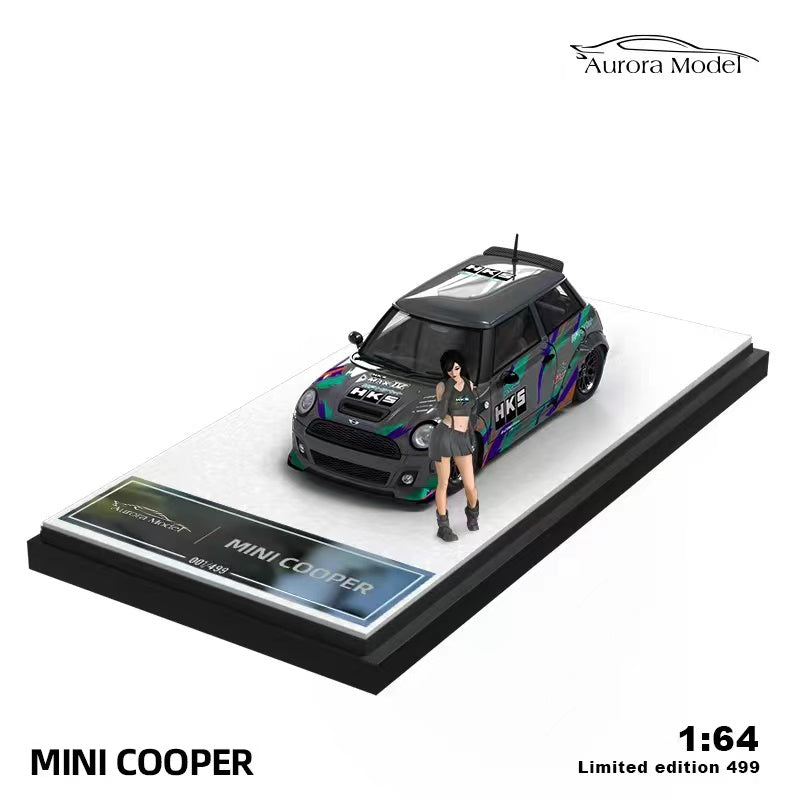Aurora Model 1/64 LBWK MINI Hatch(R56) HKS