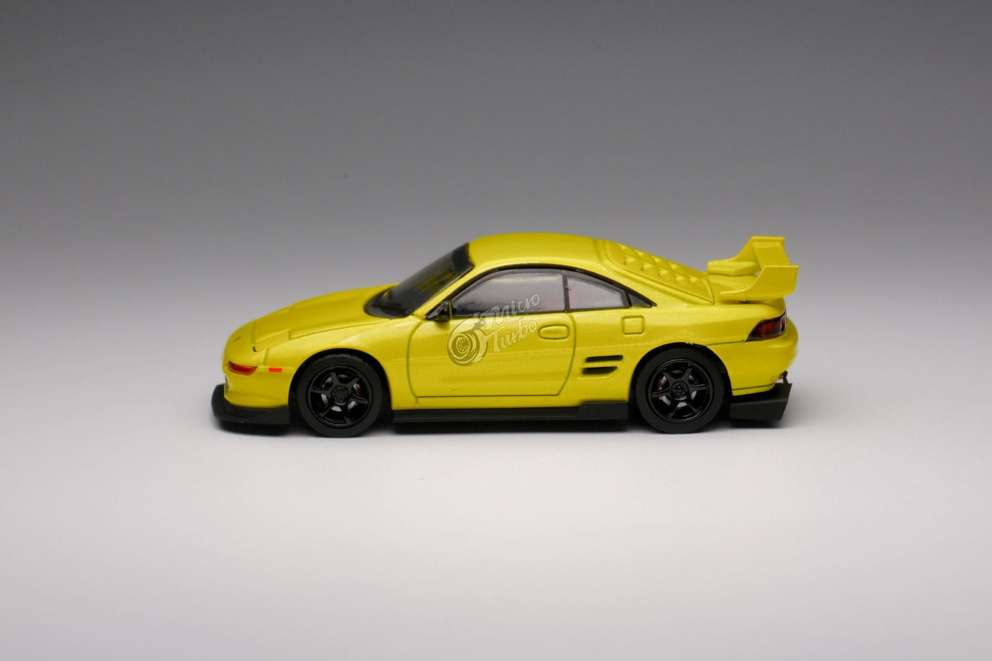 MicroTurbo 1:64 MR2 Customised Version Yellow (Retractable-Headlight)