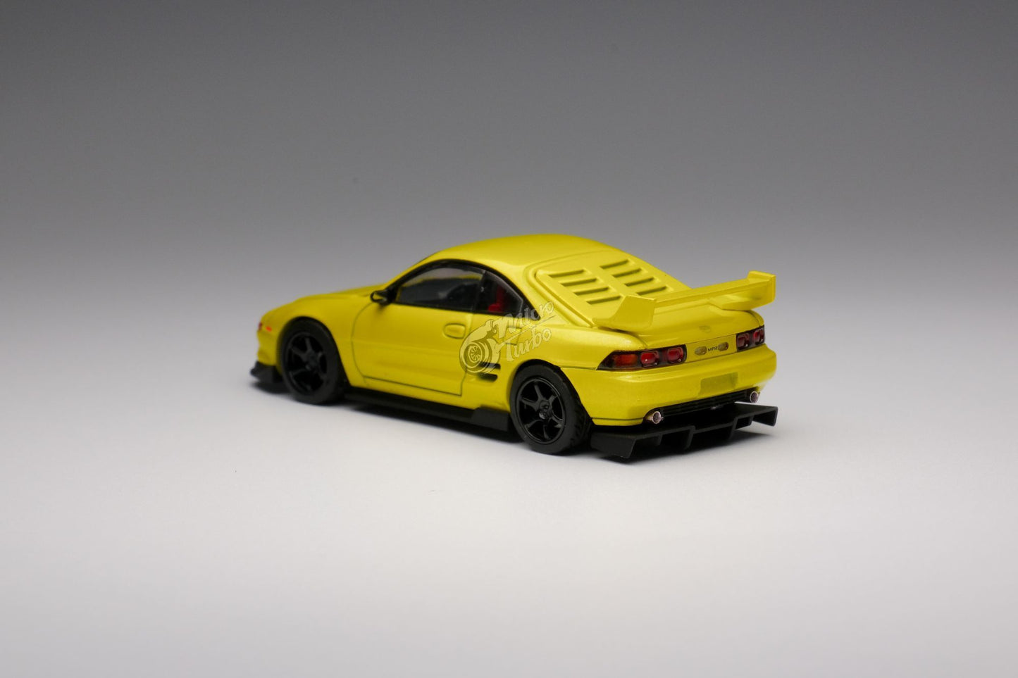 MicroTurbo 1:64 MR2 Customised Version Yellow (Retractable-Headlight)