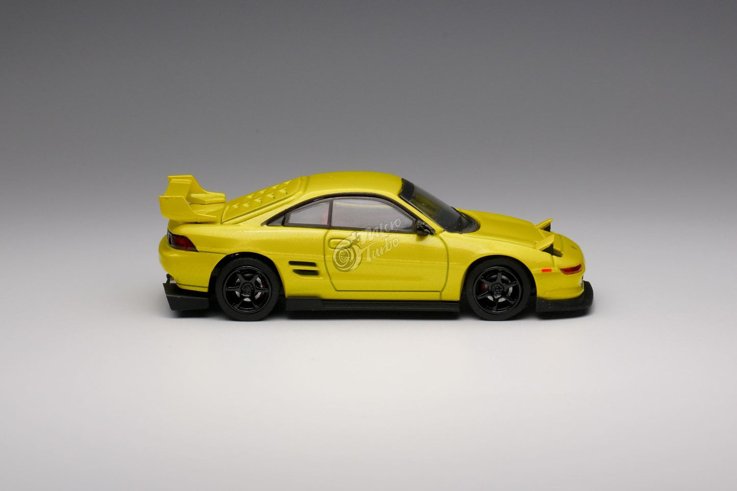 MicroTurbo 1:64 MR2 Customised Version Yellow (Retractable-Headlight)