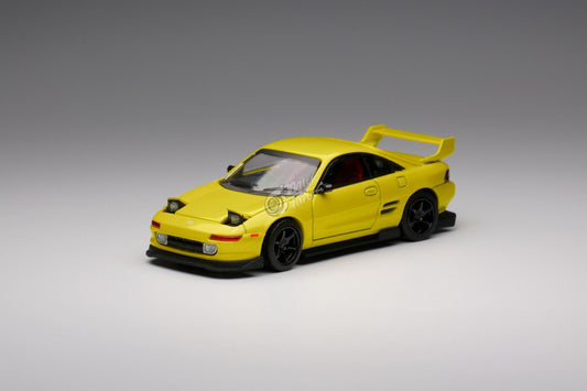 MicroTurbo 1:64 MR2 Customised Version Yellow (Retractable-Headlight)