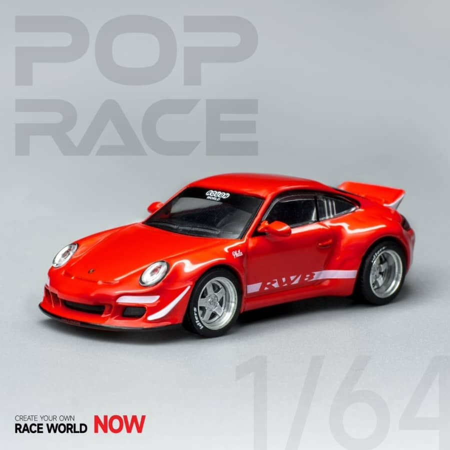 Pop Race 1/64 RWB997 Duck Wing Red