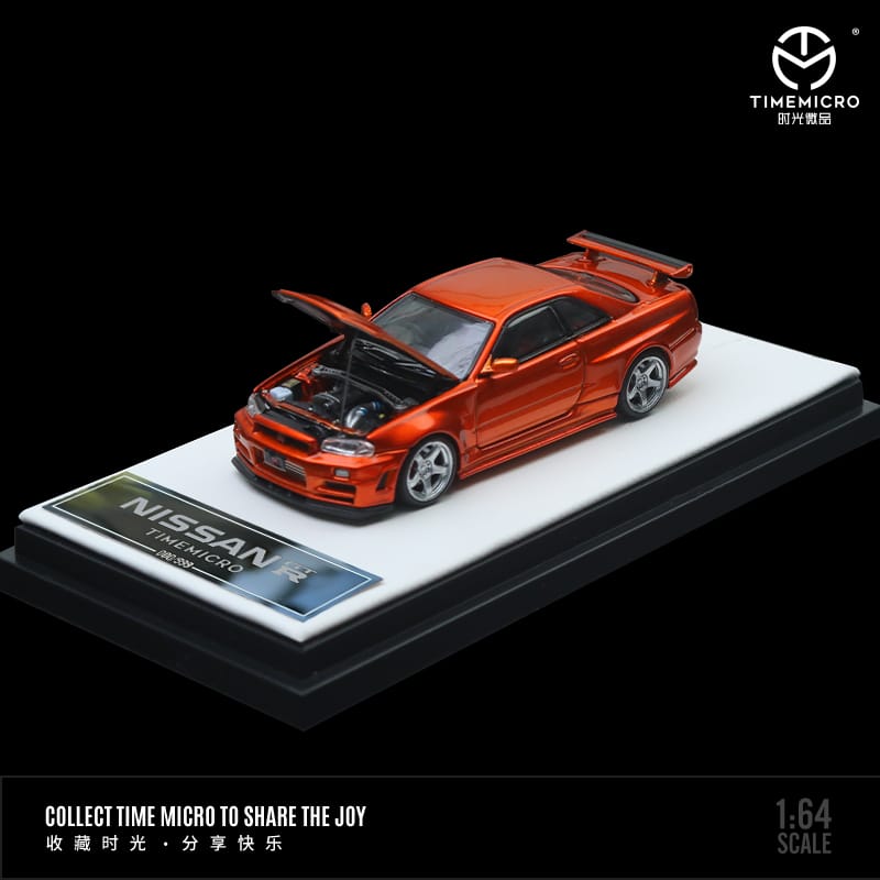 Time Micro 1/64 R34 Z-Tune Orange/Yellow