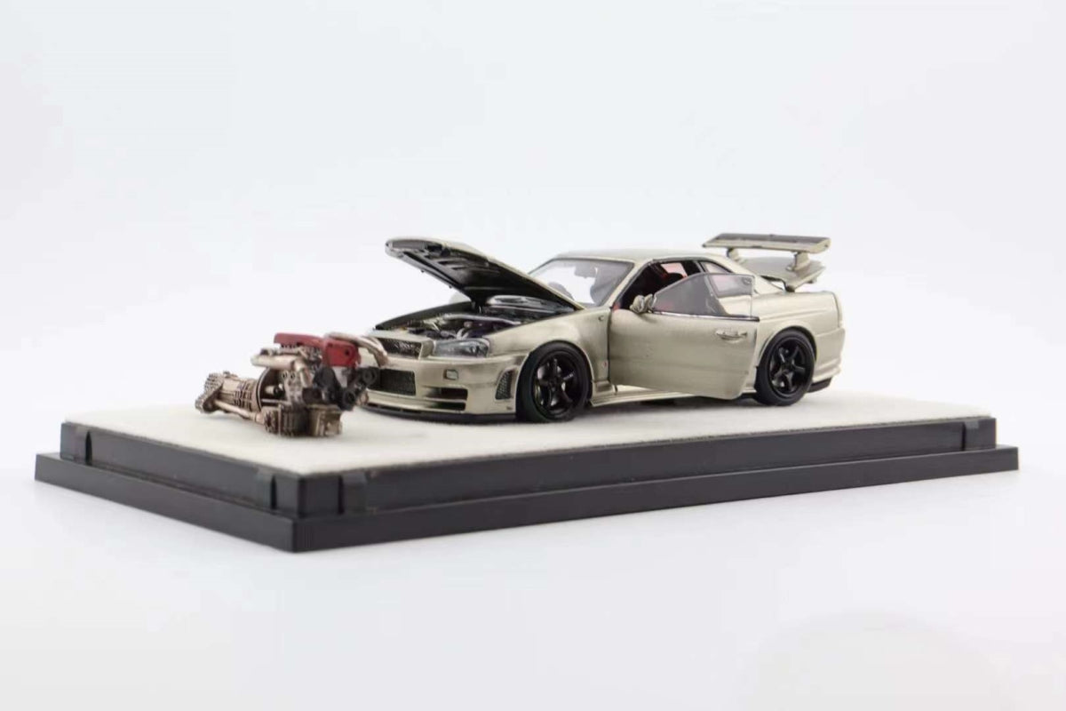 PGM 1/64 Nissan Skyline GT-R R34 Nismo Z-Tune - Champagne