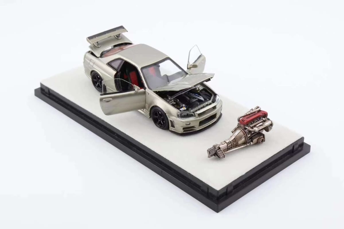 PGM 1/64 Nissan Skyline GT-R R34 Nismo Z-Tune - Champagne