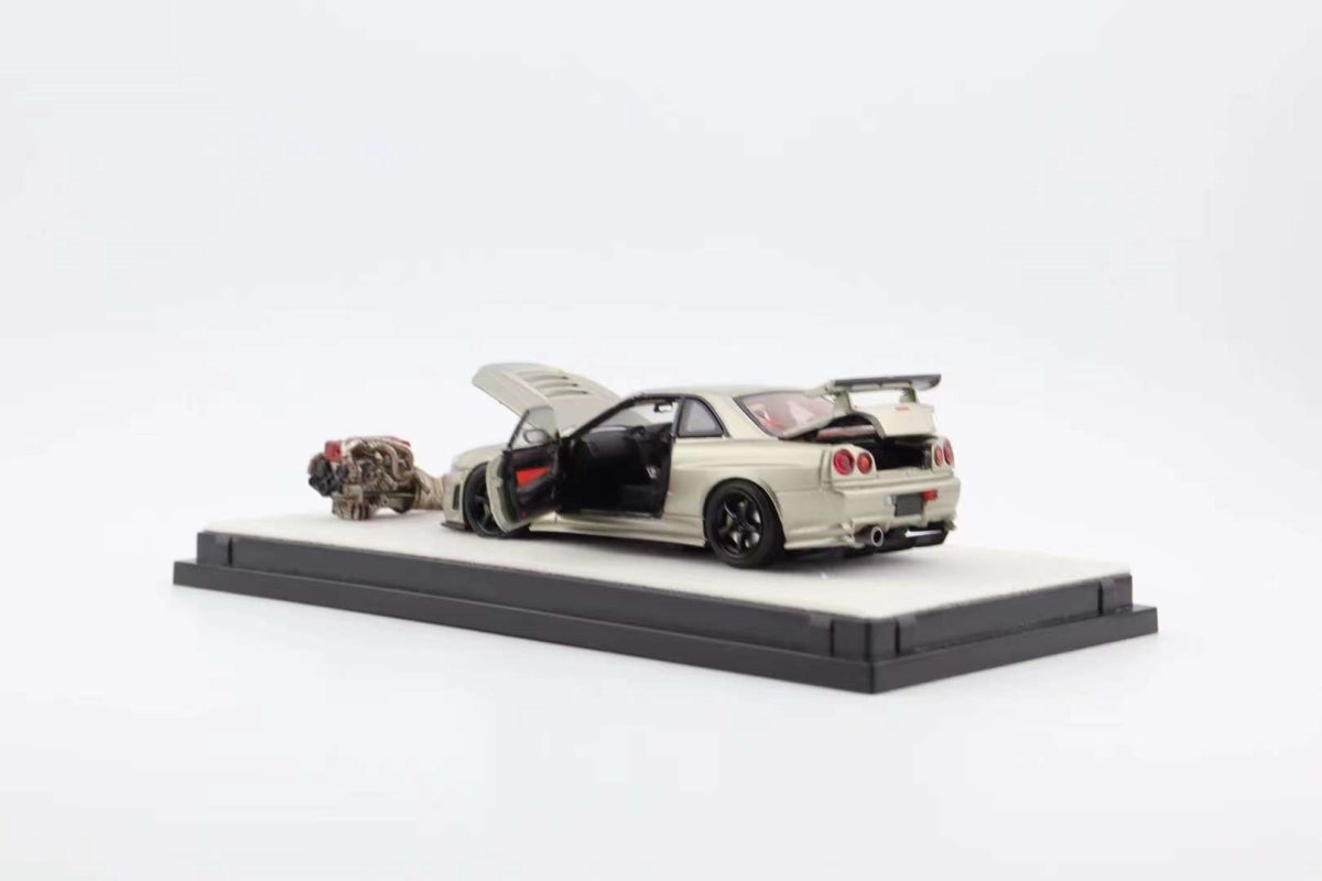 PGM 1/64 Nissan Skyline GT-R R34 Nismo Z-Tune - Champagne