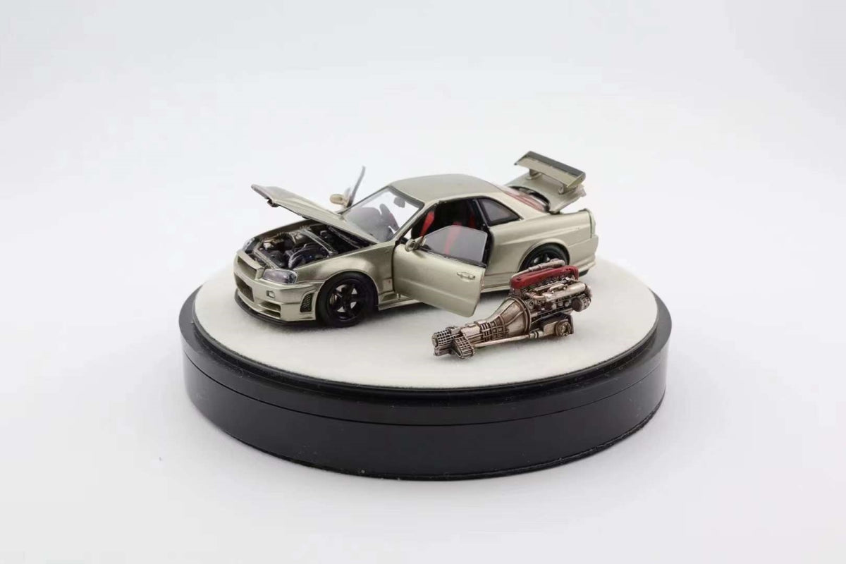 PGM 1/64 Nissan Skyline GT-R R34 Nismo Z-Tune - Champagne