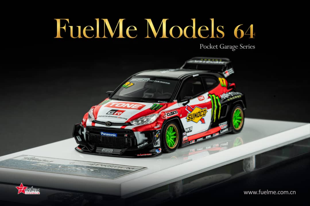 Fuel Me 1/64 Resin Pandem Rocket Bunny GR Yaris Sunoco Monster 87# Livery - Daigo Saito