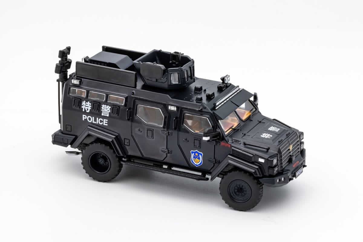 GCD 1/64 Huakai APC Super Duty F-550 Chassis Cab Smilodon Armored Riot Vehicle