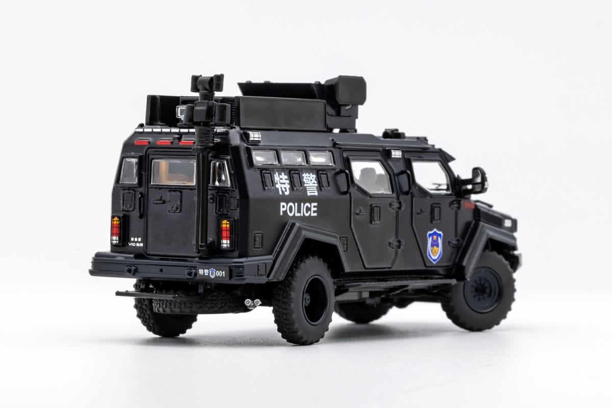 GCD 1/64 Huakai APC Super Duty F-550 Chassis Cab Smilodon Armored Riot Vehicle