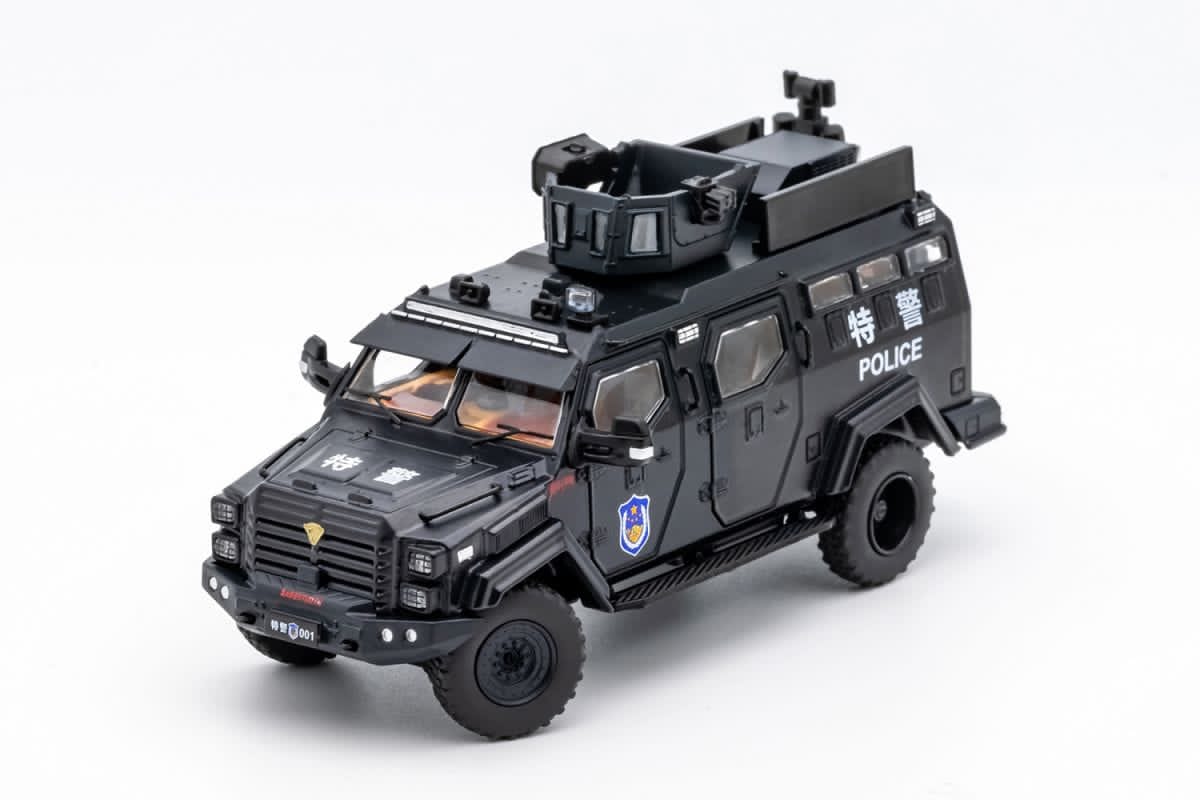 GCD 1/64 Huakai APC Super Duty F-550 Chassis Cab Smilodon Armored Riot Vehicle