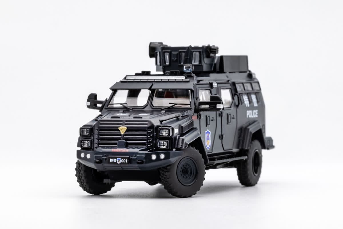GCD 1/64 Huakai APC Super Duty F-550 Chassis Cab Smilodon Armored Riot Vehicle