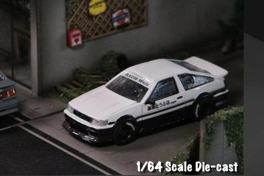 Street Weapon 1/64 RWB AE86 2-Door Initial D Fujiwara Livery