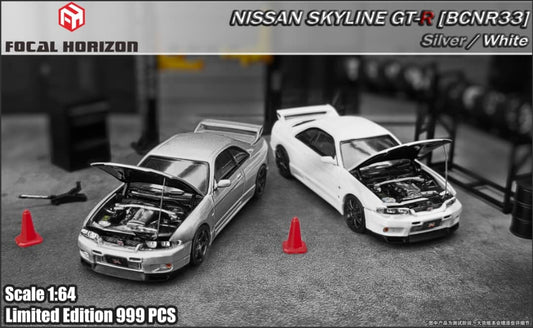 Focal Horizon 1/64 Skyline GT-R R33  Open-Hood Visible Engine