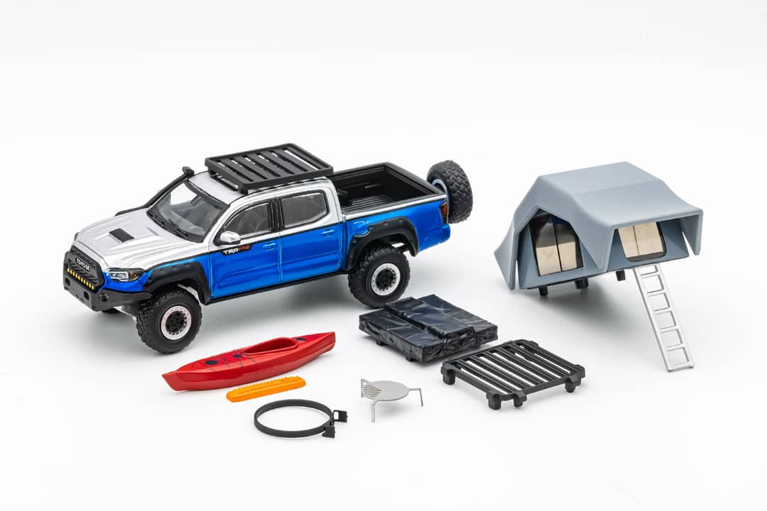 GCD 1/64 Toyota Tacoma N300 Offroad Version(239) - Blue Silver