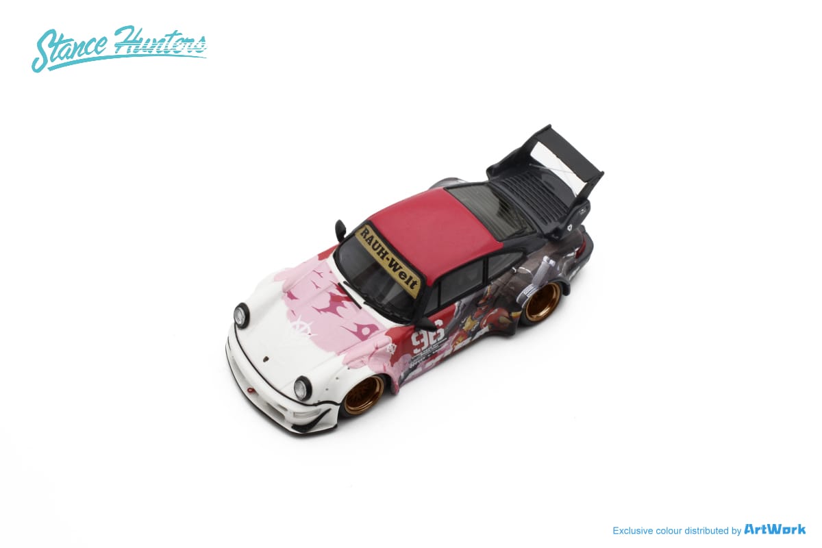 Stance Hunters 1/64 RWB 964 With Akiba Figure (Resin)