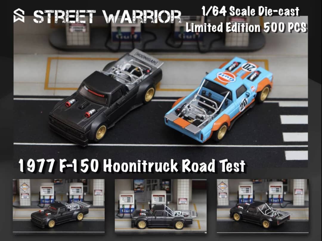 Street Weapon 1/64 F-150 Hoonitruck Hoonigan Ken Block Matt Black / Gulf 20#