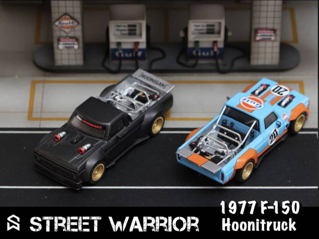 Street Weapon 1/64 F-150 Hoonitruck Hoonigan Ken Block Matt Black / Gulf 20#