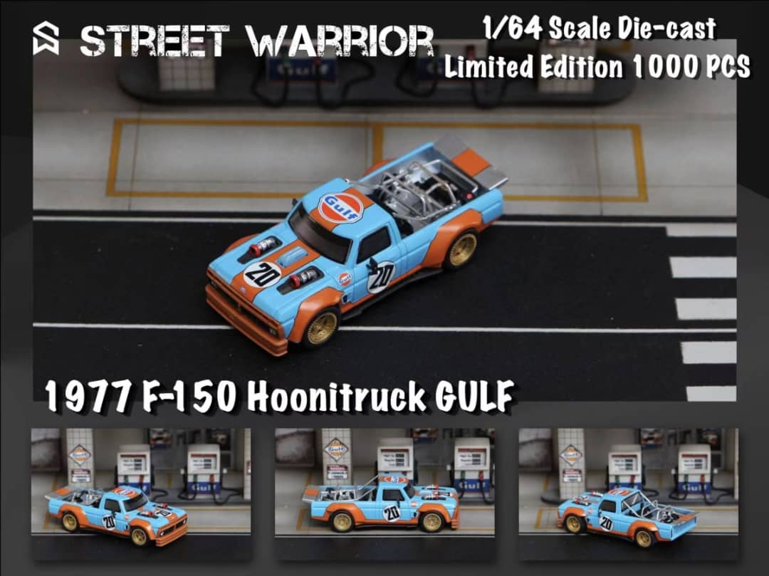 Street Weapon 1/64 F-150 Hoonitruck Hoonigan Ken Block Matt Black / Gulf 20#
