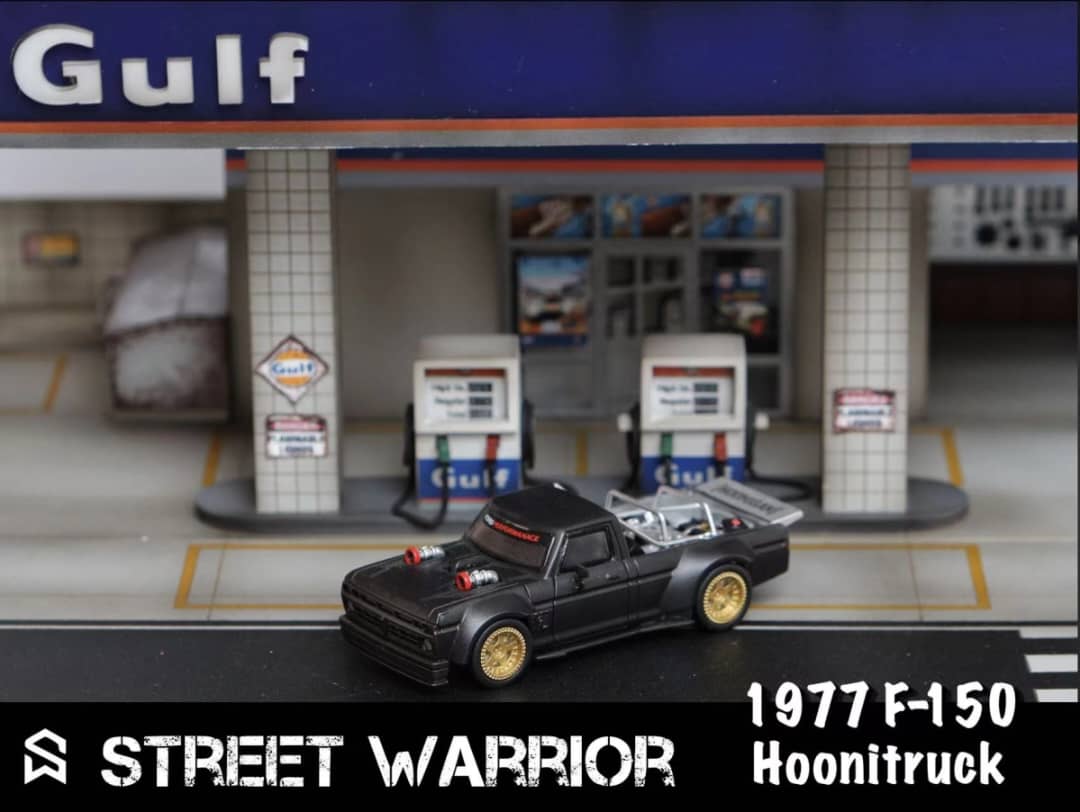 Street Weapon 1/64 F-150 Hoonitruck Hoonigan Ken Block Matt Black / Gulf 20#