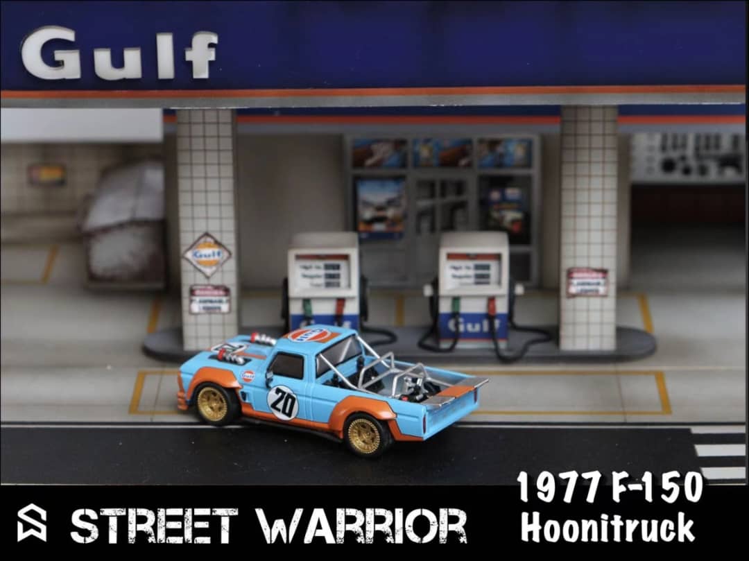Street Weapon 1/64 F-150 Hoonitruck Hoonigan Ken Block Matt Black / Gulf 20#