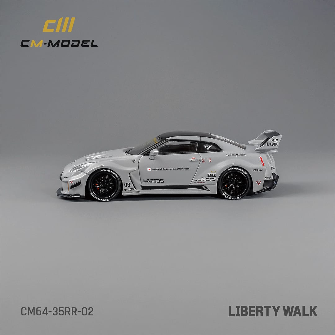 CM Model 1/64 GT-R R35 Matt Grey