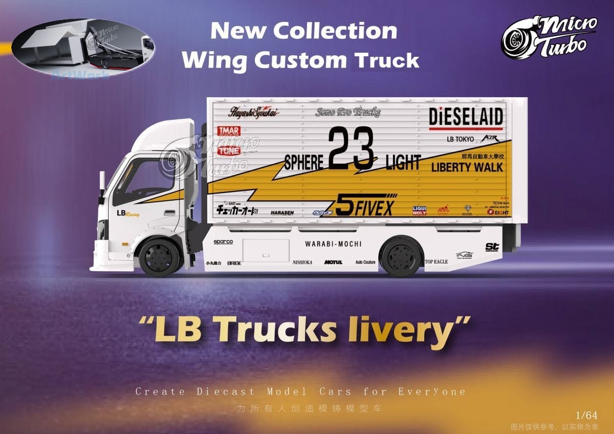 Microturbo 1/64 300 Series II - Custom Gull Wing Truck
LB Flash Livery