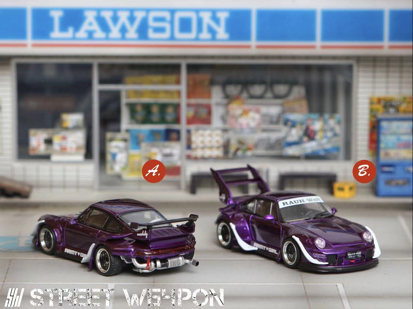 Street Weapon 1/64 RWB993 Flash Purple