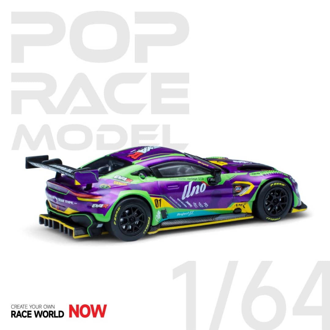 Pop Race 1/64 Vantage GT3 EVA Purple
