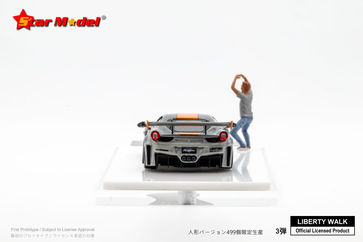 Star Model 1/64 LB-Silhouette WORKS 458 GT
Gulf Raw Special Edition With Kato Figure