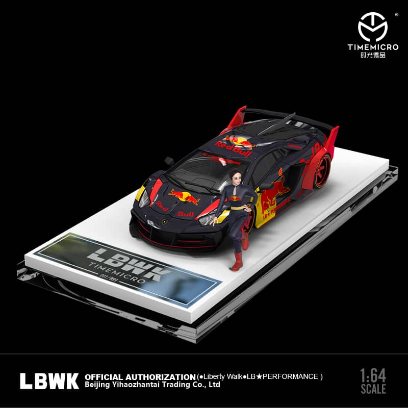 Time Model 1/64 LB-Silhouette WORKS Aventador GT Evo - Red Bull