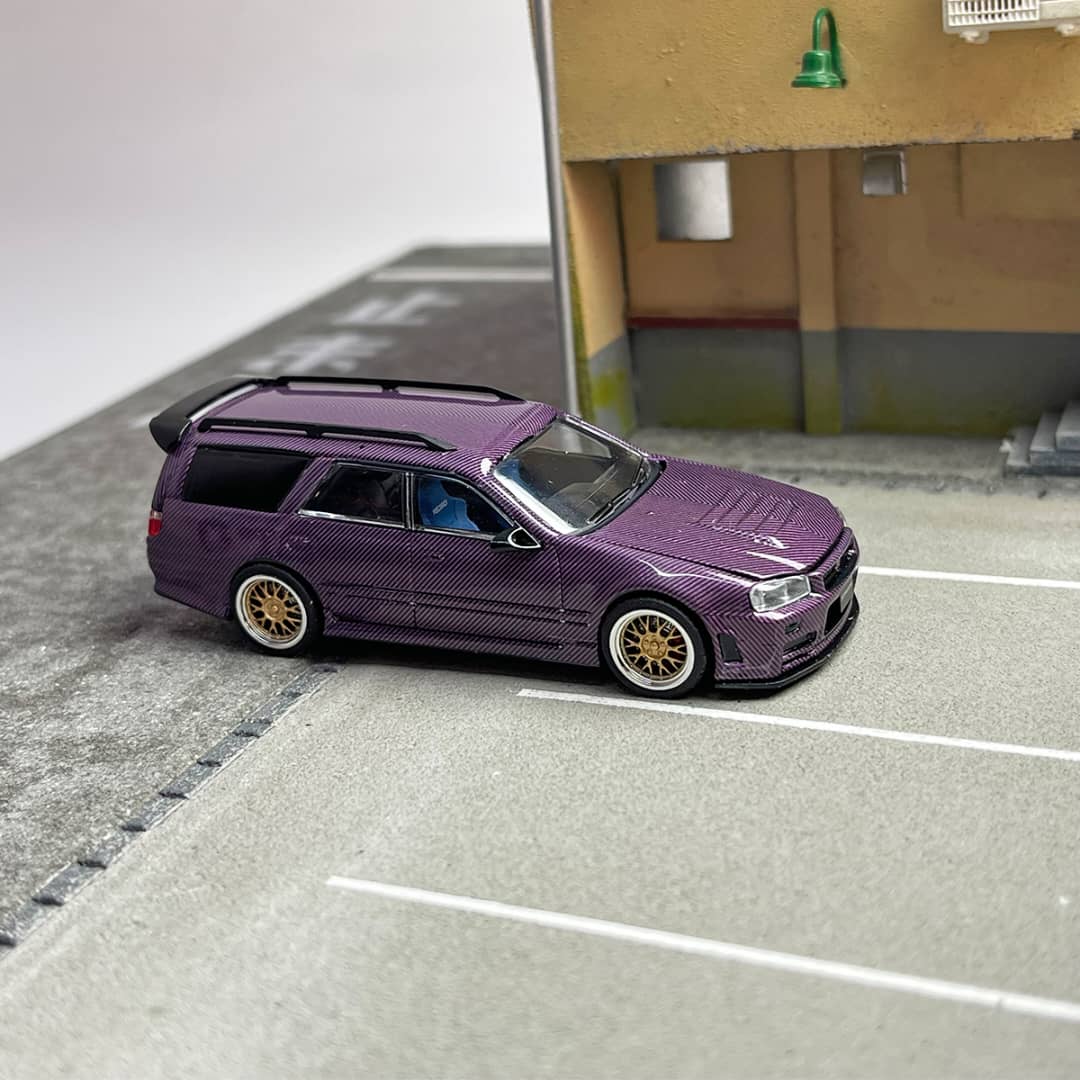 Zoom 1/64 Stagea WC34 260RS (Open-Hood, Visible Engine)
Full Carbon