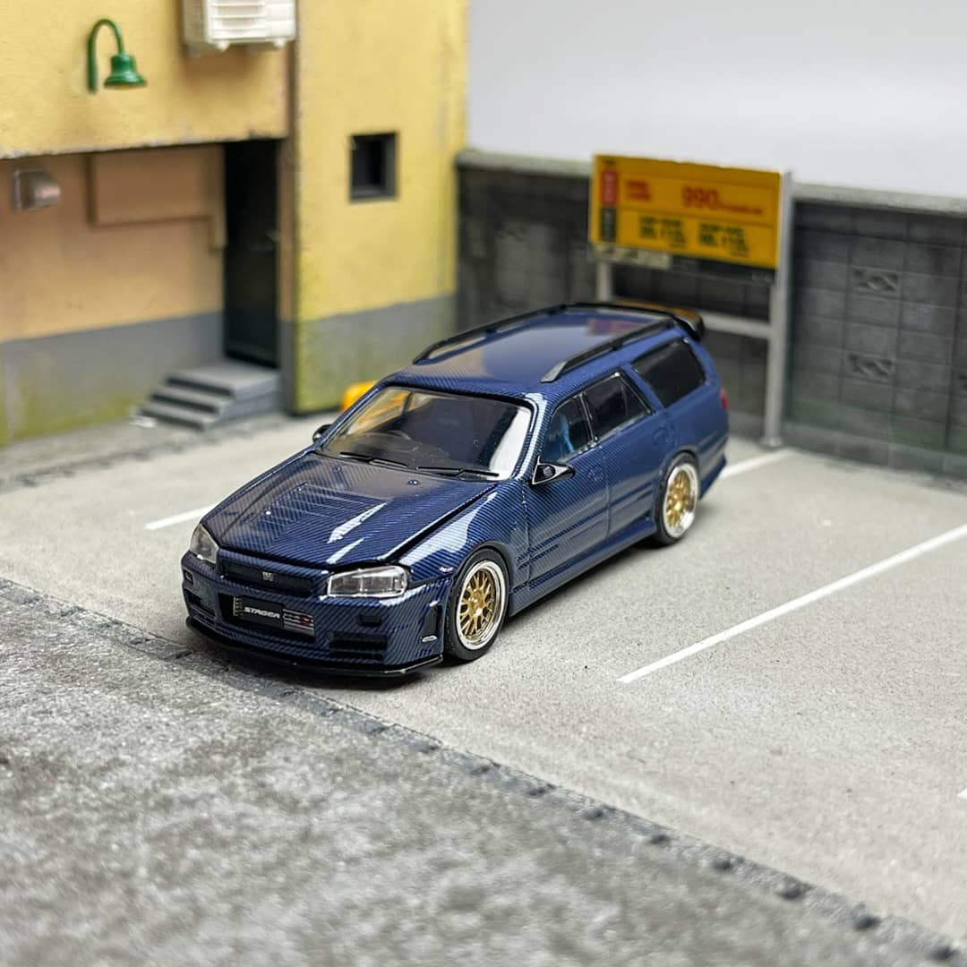 Zoom 1/64 Stagea WC34 260RS (Open-Hood, Visible Engine)
Full Carbon