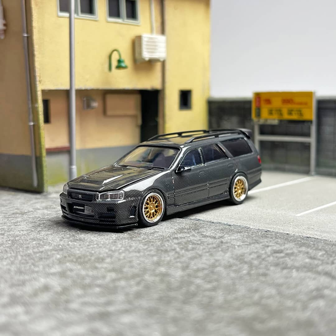 Zoom 1/64 Stagea WC34 260RS (Open-Hood, Visible Engine)
Full Carbon