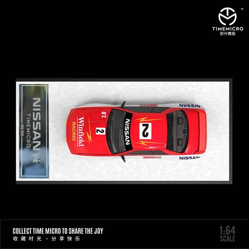 Time Micro 1/64 Skyline GT-R R32 1992 Bathurst 1000(Open-Hood, Visible Engine)