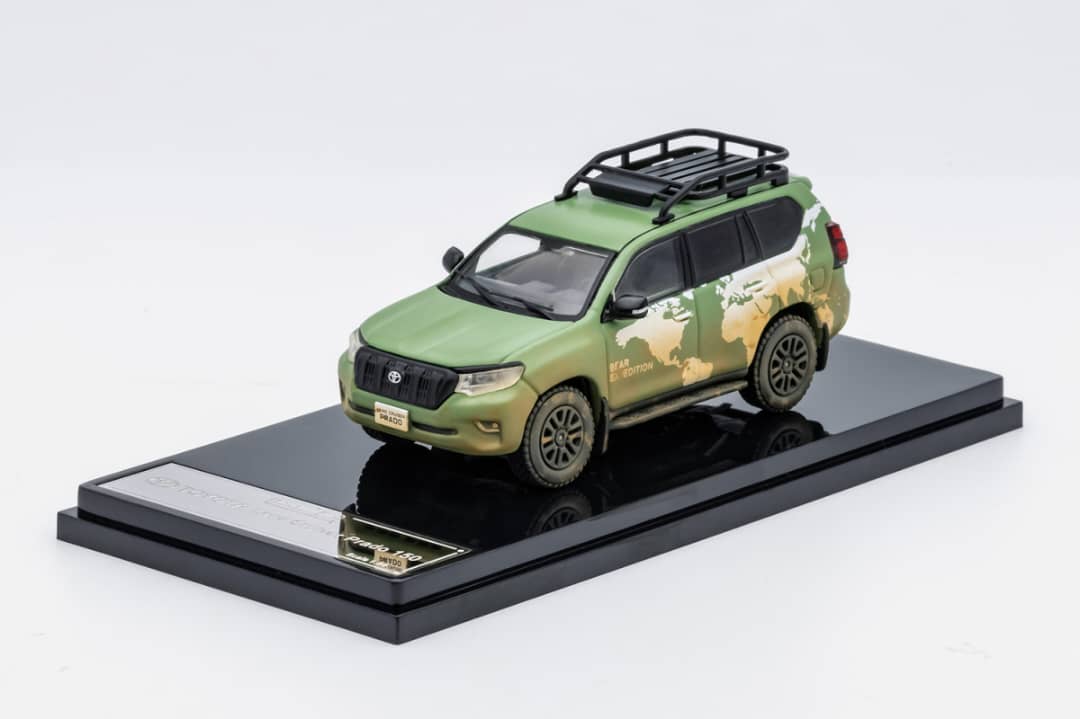 GCD 1/64 Prado 150 Green World Map Muddy (215#)