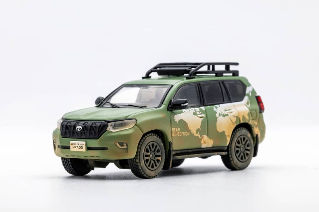 GCD 1/64 Prado 150 Green World Map Muddy (215#)