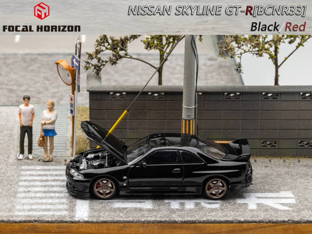 Focal Horizon 1/64 Skyline GT-R R33 (Open-Hood,Visible Engine)