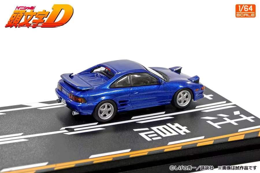 Modeler's 1/64 Initial D Series Set of 2 Cars - Blue MR2 (Kai Kogashiwa) + White AE86 (Takumi Fujiwara)