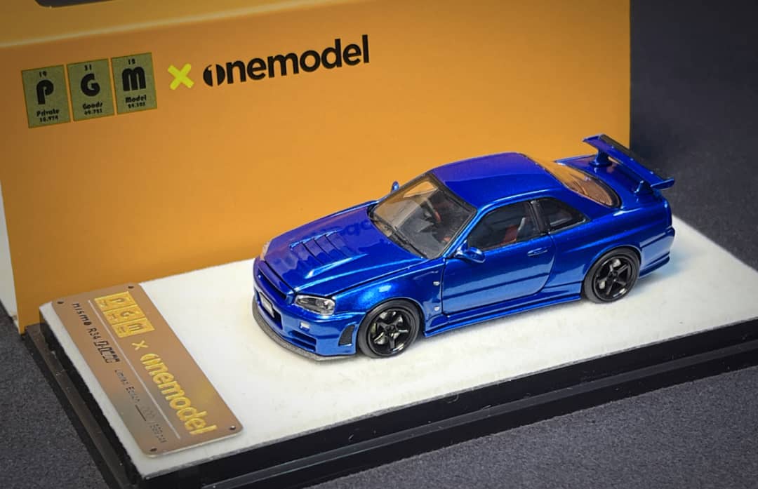 PGM 1/64 Nissan Skyline GT-R R34 Nismo Z-Tune - Metallic Blue
