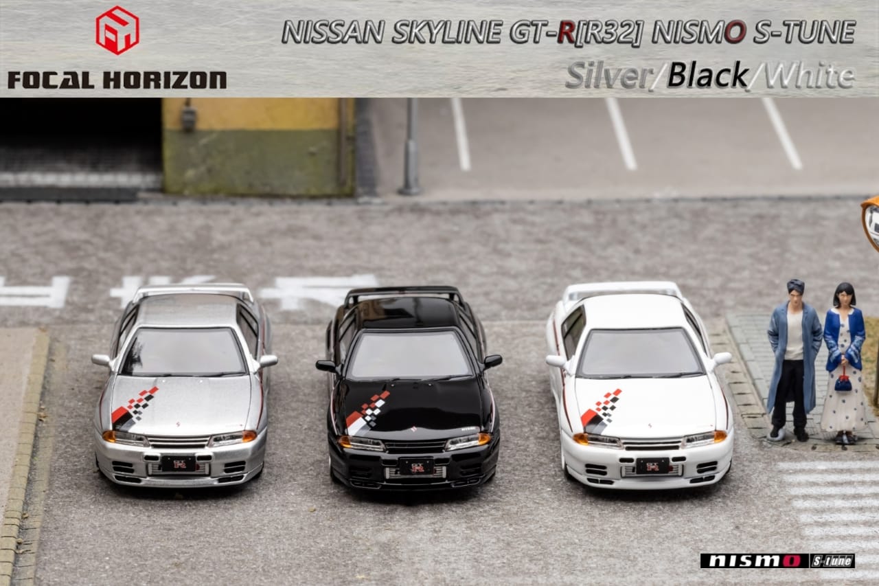 Focal Horizon 1/64 Nismo S-Tune Skyline GT-R R32 Open-Hood, Visible Engine Nismo Livery