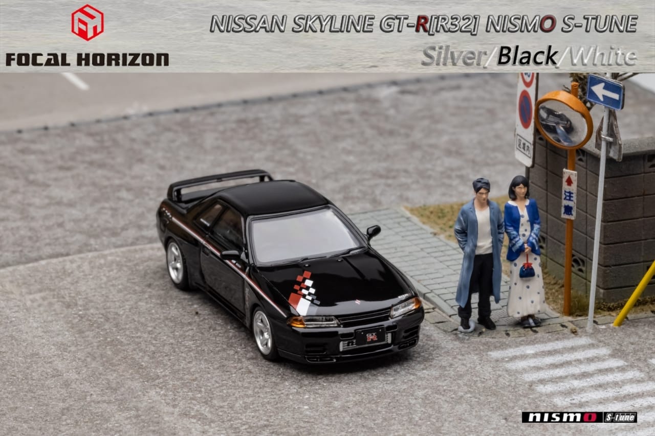 Focal Horizon 1/64 Nismo S-Tune Skyline GT-R R32 Open-Hood, Visible Engine Nismo Livery