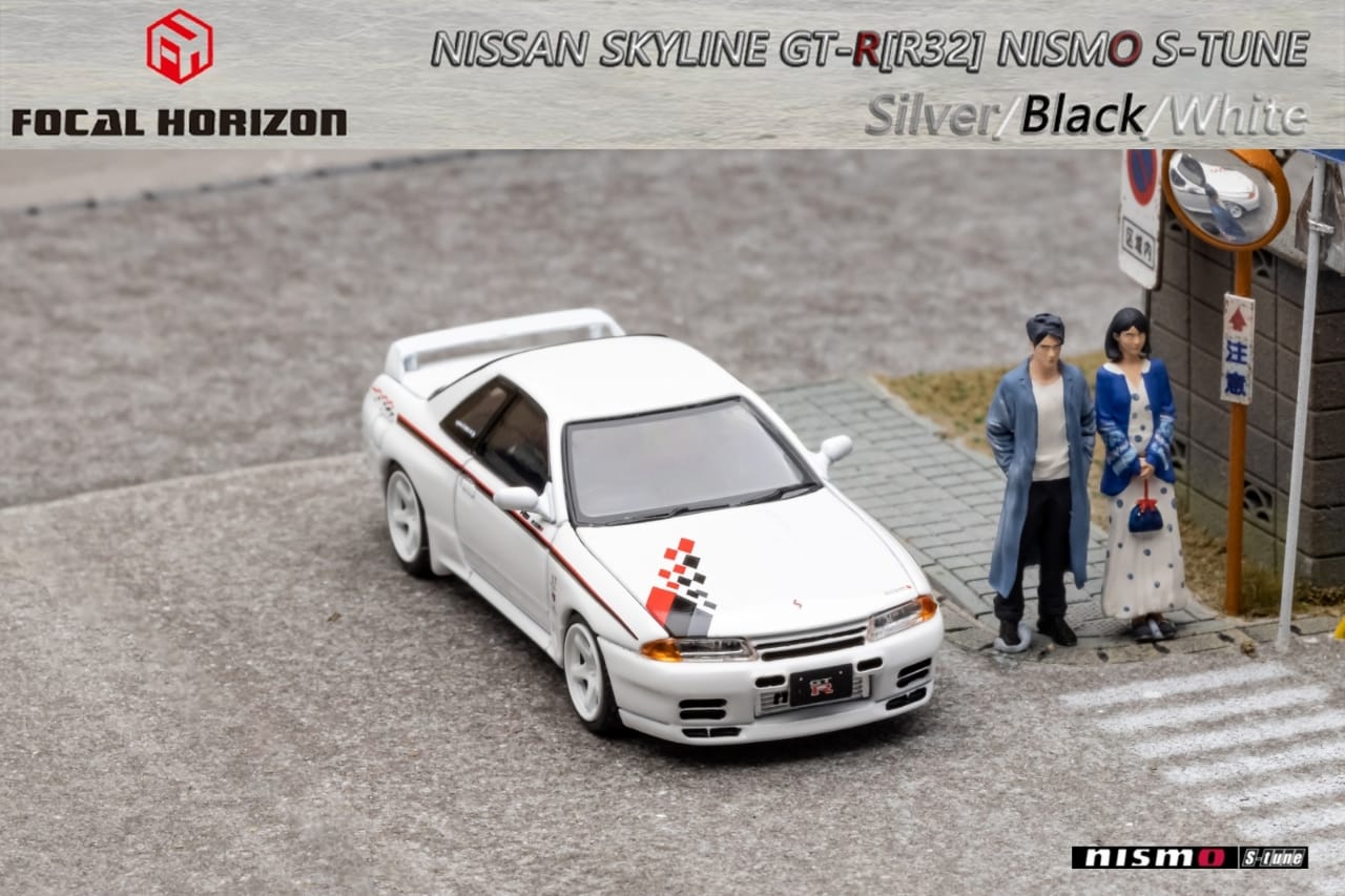 Focal Horizon 1/64 Nismo S-Tune Skyline GT-R R32 Open-Hood, Visible Engine Nismo Livery