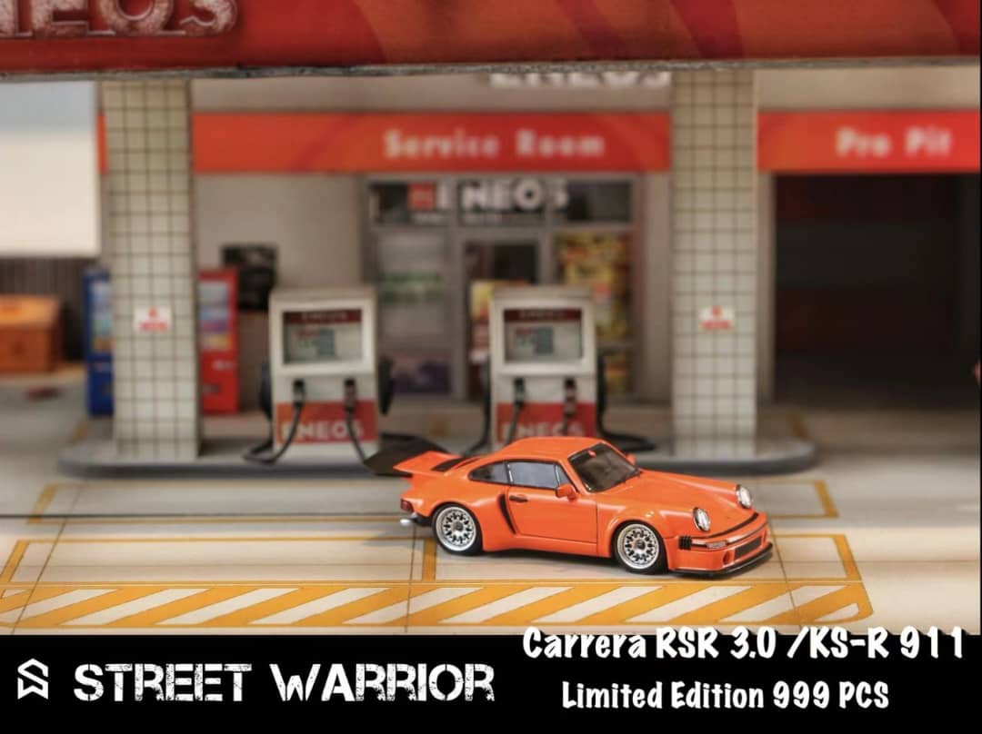 Street Weapon 1/64 911 SC 3.0 KS-R Concept Modified. (Khyzyl / Flat56) Orange Presentation