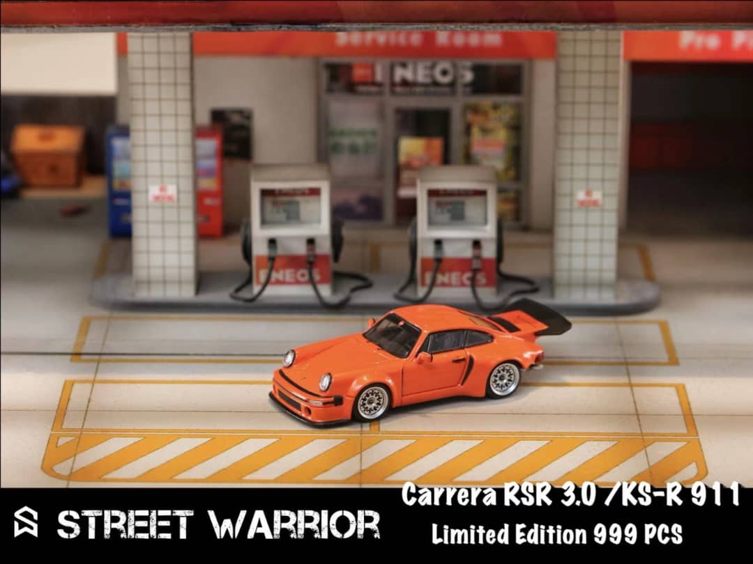 Street Weapon 1/64 911 SC 3.0 KS-R Concept Modified. (Khyzyl / Flat56) Orange Presentation