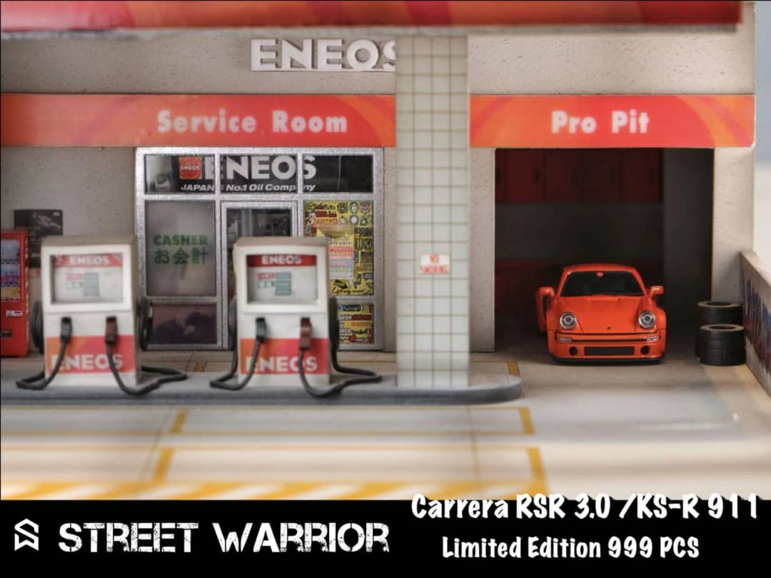 Street Weapon 1/64 911 SC 3.0 KS-R Concept Modified. (Khyzyl / Flat56) Orange Presentation