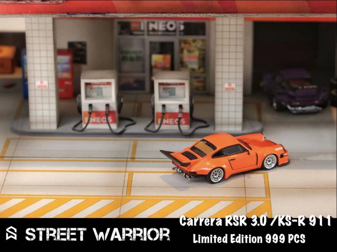 Street Weapon 1/64 911 SC 3.0 KS-R Concept Modified. (Khyzyl / Flat56) Orange Presentation
